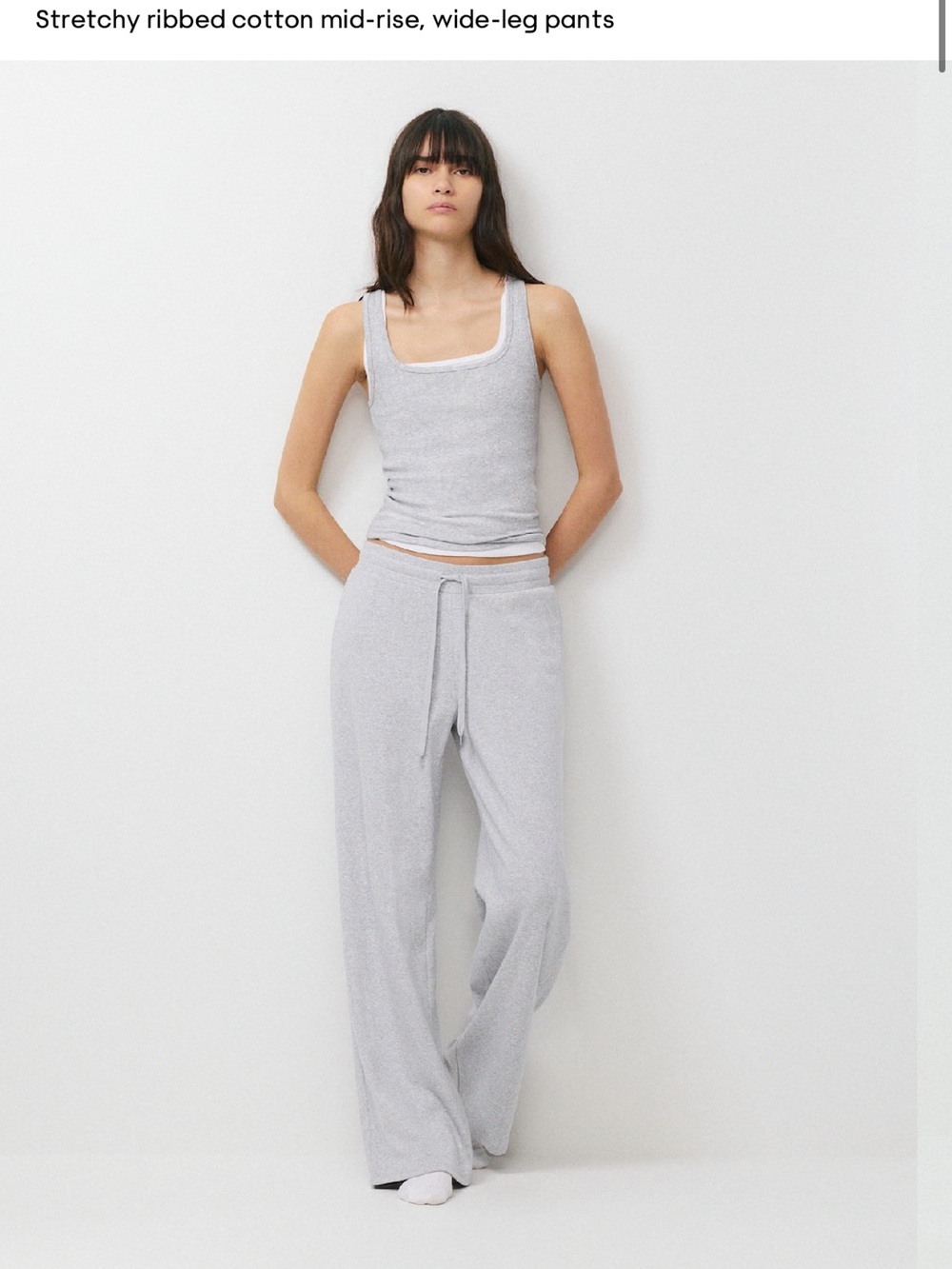 Aritzia homestretch rib kick back pants